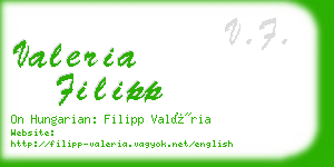 valeria filipp business card